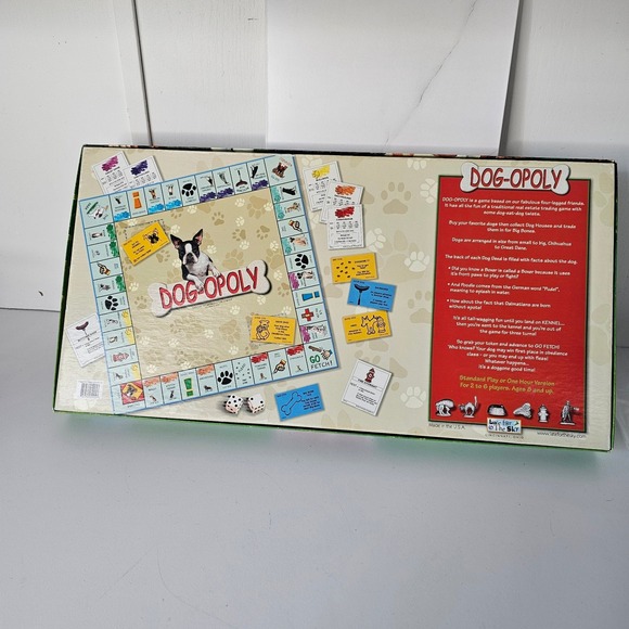Dog-opoly Monopoly‎ Property Trading Board Game Complete Set Dogs Made in USA - Picture 3 of 10